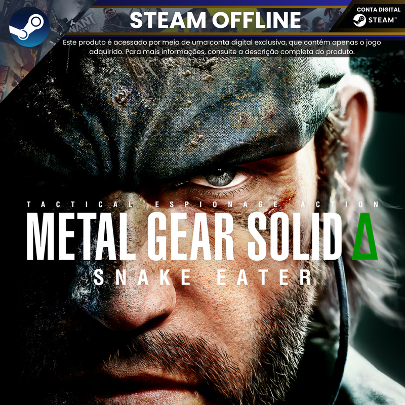 Metal Gear Solid: Snake Eater | Steam Offline - Conta Digital