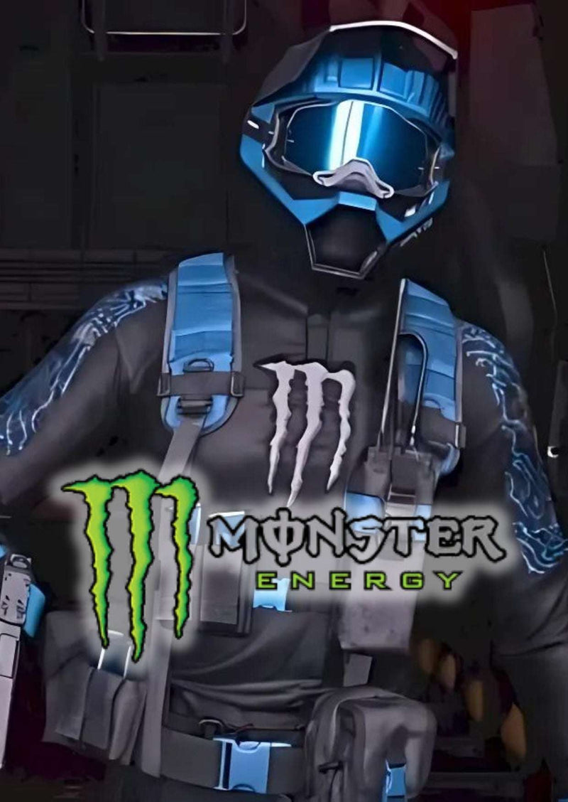 Skin Monster Clutch Operador Azul