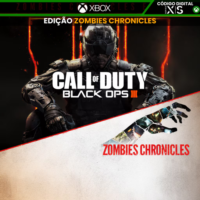 Call of Duty: Black Ops III | Zombies Chronicles Edition | Código - Xbox
