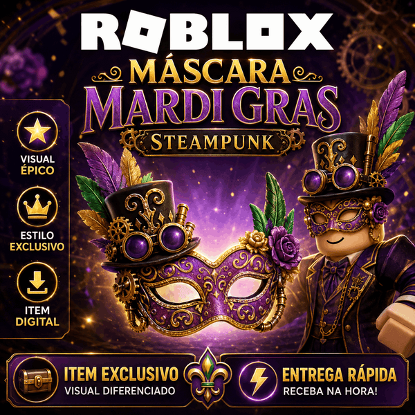 Roblox - Mardi Gras Steampunk Mask
