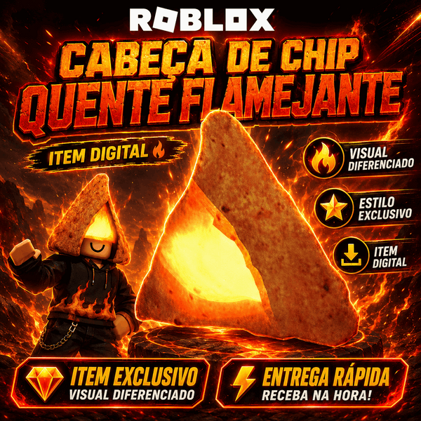 Roblox - Flaming Hot Chip Head