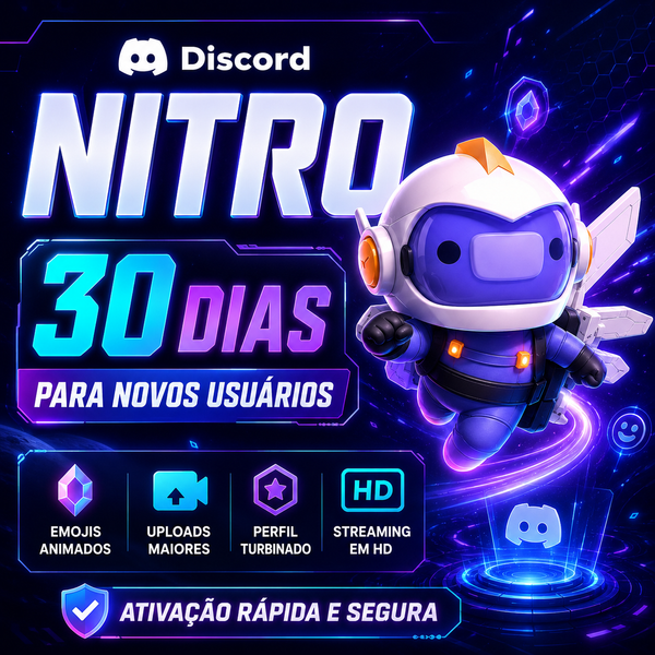Discord Nitro -  30 Dias - Para Novos Usuarios