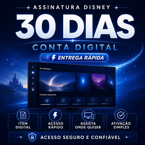 Assinatura Disney Plus 30 Dias - Conta