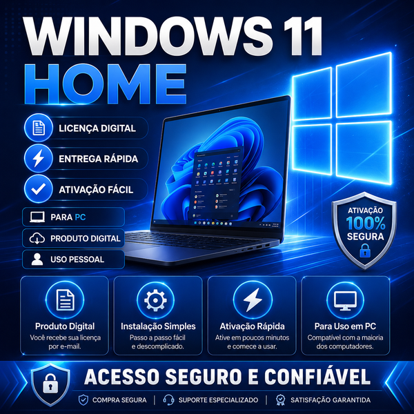 Windows 11 Home - Licença Digital
