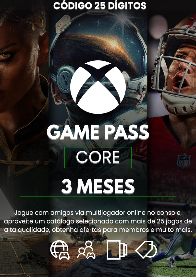 Xbox Game Pass Core 6 meses - Clave INDIA