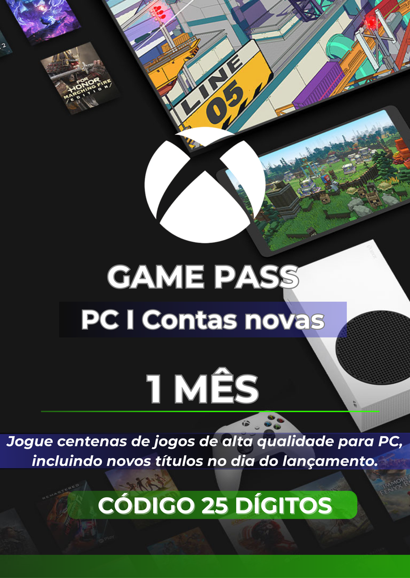 Game Pass PC - 1 Mês - Para Novos Usuarios